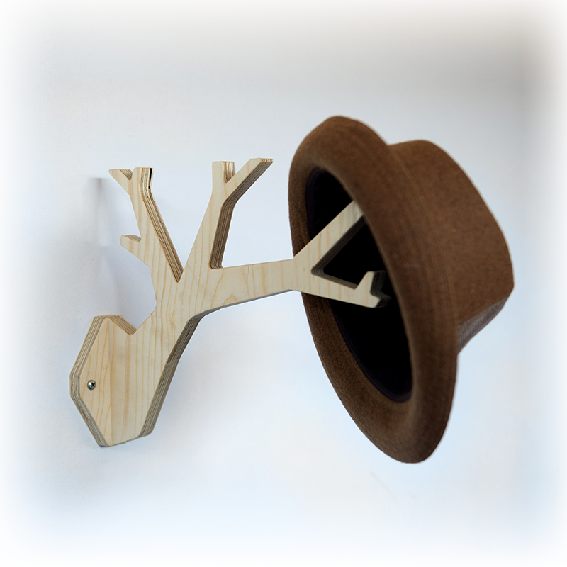 wooden tree shaped wall hanger
